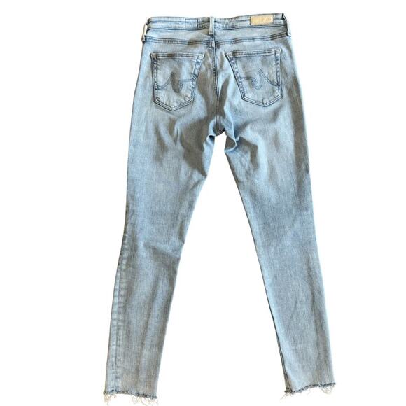 AG Adriano Goldschmied jeans womens 27R 27 Blue Legging Ankle Skinny Light 1177 - Picture 12 of 14